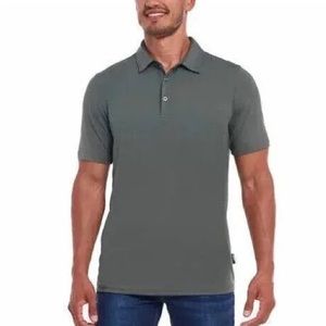 Gerry Polo Shirt Stretch Soft Brushed Knit Golf Rugby Green Mens Size S NWT